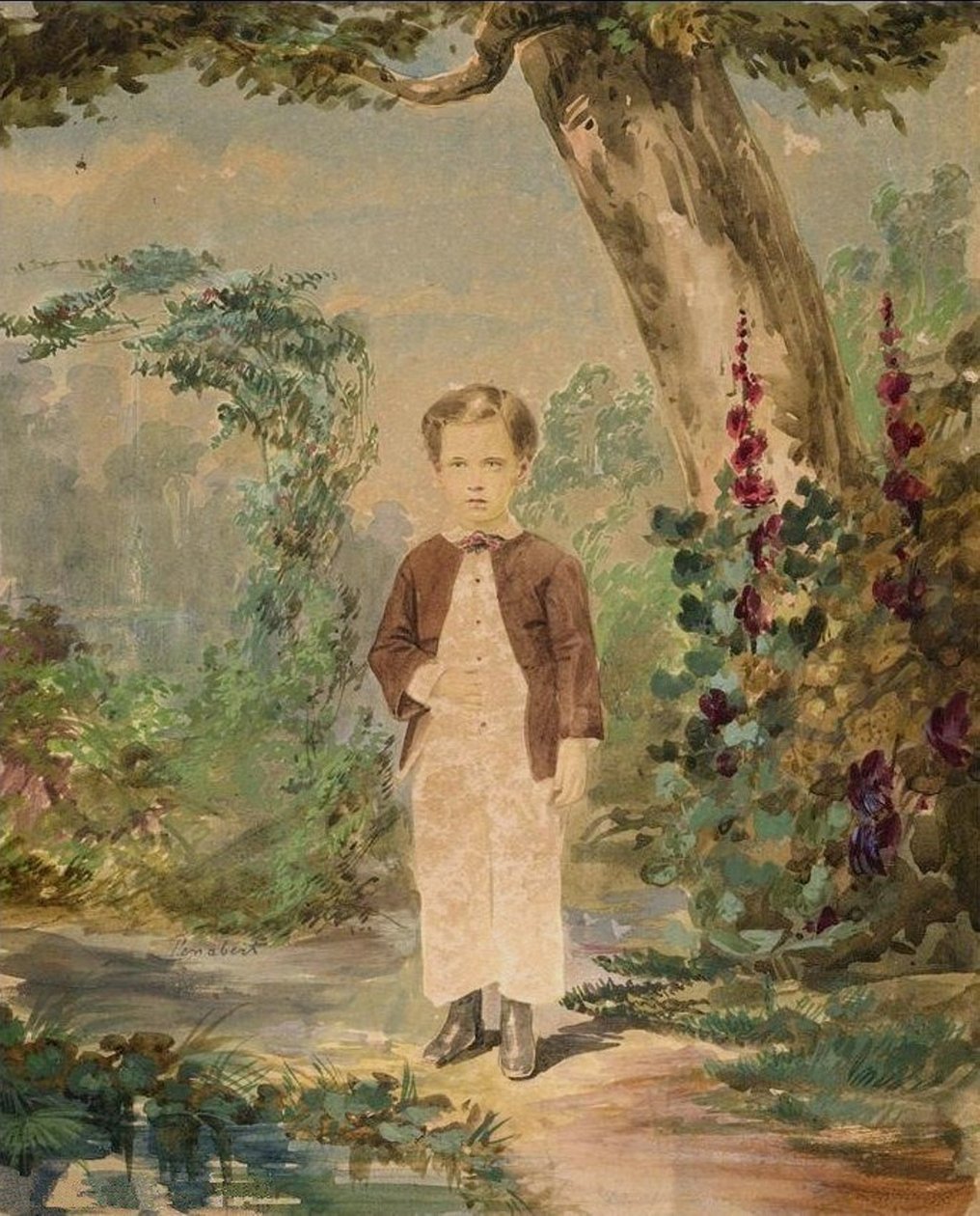 Watercolor by Georges Penabert (1858) by Georges Penabert