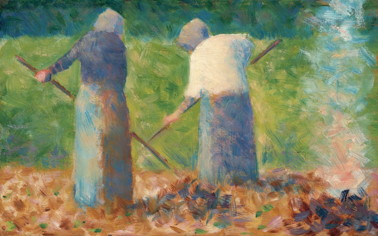 Haymakers at Montfermeil, c. 1882 by Georges Pierre Seurat