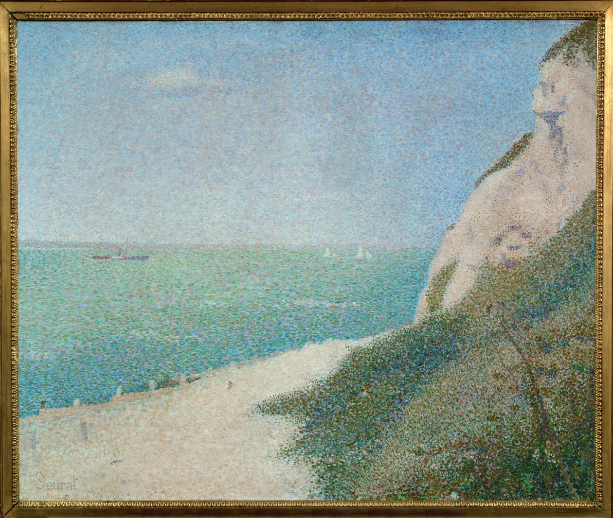 The Strike at Bas Butin, Honfleur by Georges Pierre Seurat