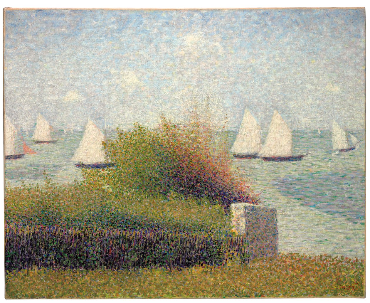 The harbor of Grandcamp by Georges Pierre Seurat