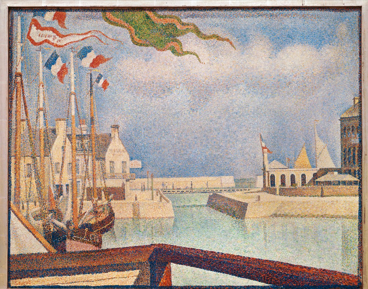 Port-en-Bessin, a Sunday by Georges Pierre Seurat