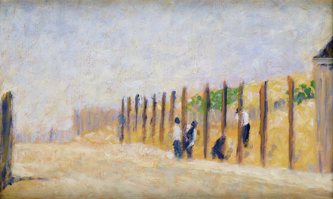 Pushing in the Poles by Georges Pierre Seurat