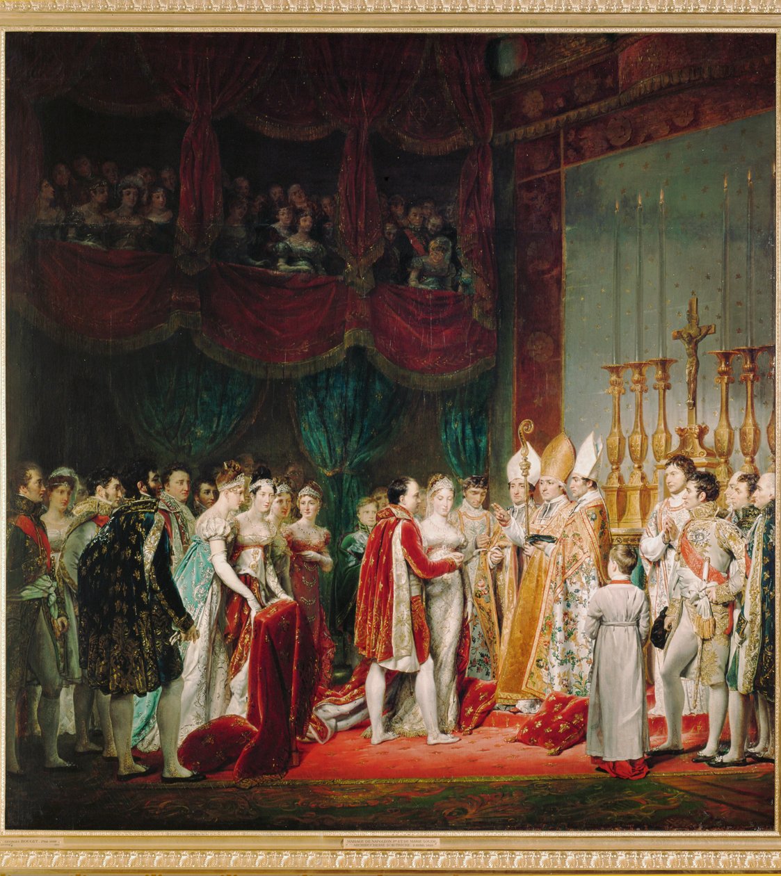The Wedding of Napoleon I and Marie Louise of Habsburg-Lorraine by Georges Rouget