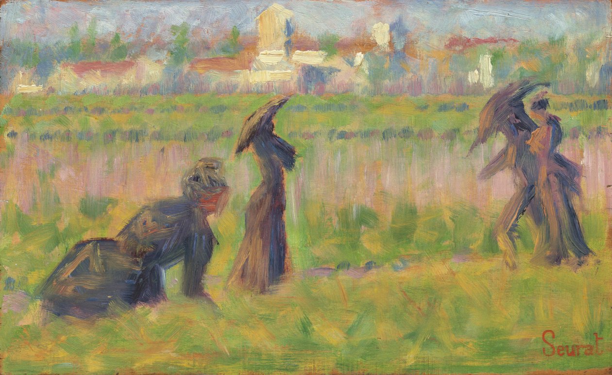 Figures in a Landscape by Georges Seurat