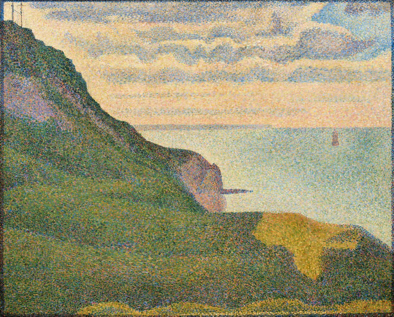 Seascape at Port-en-Bessin, Normandy by Georges Seurat
