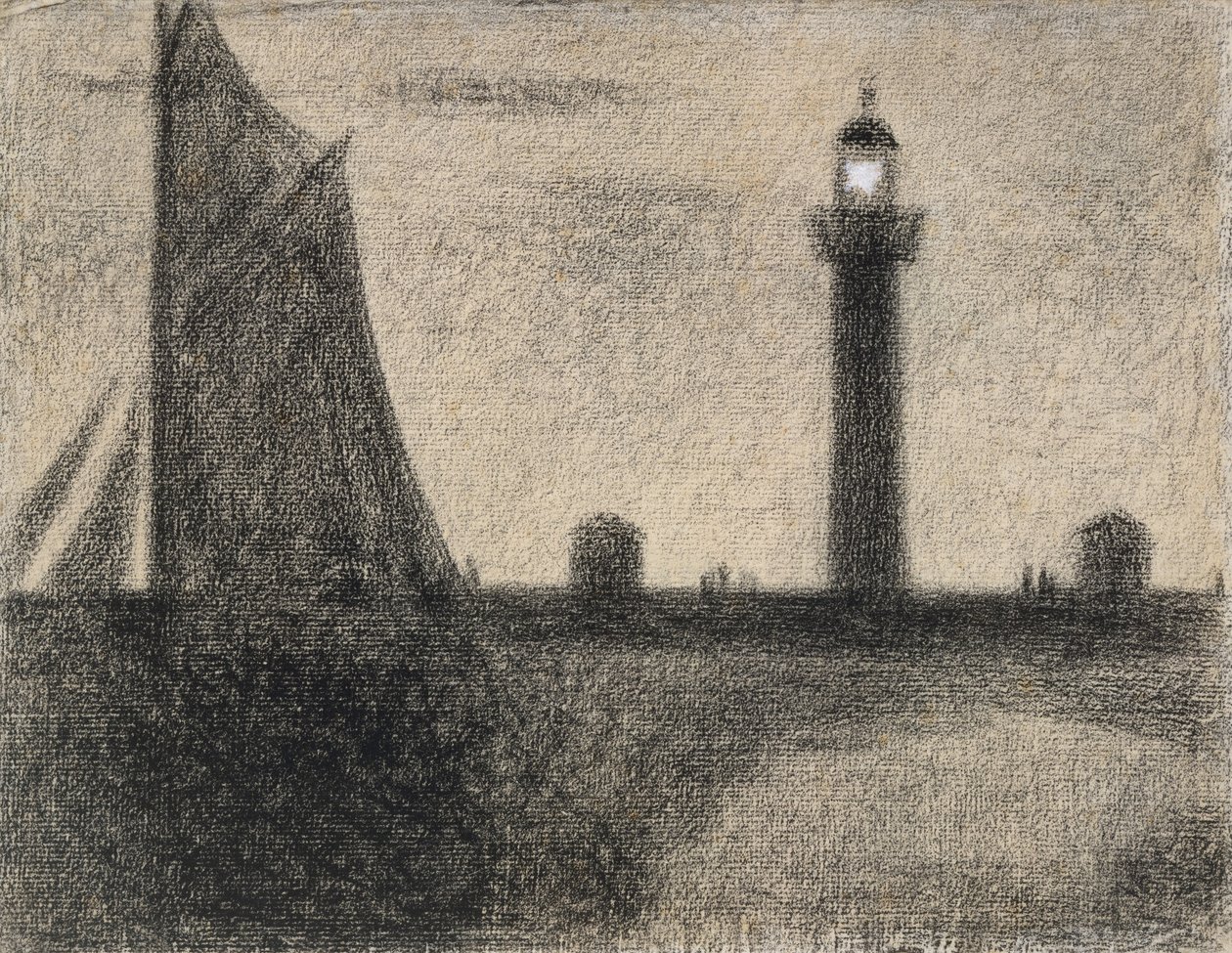 The Lighthouse at Honfleur by Georges Seurat