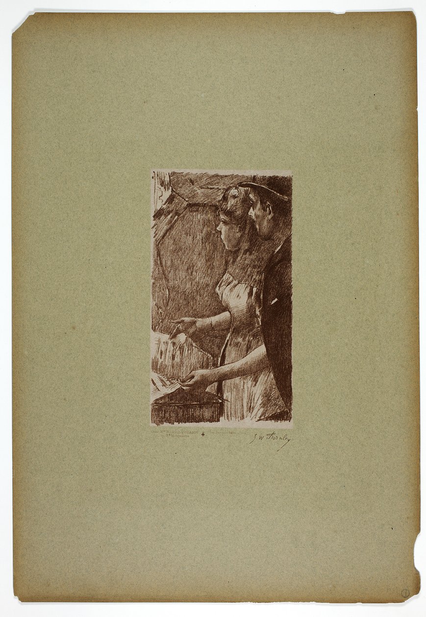 Singer Waiting by Georges William Thornley