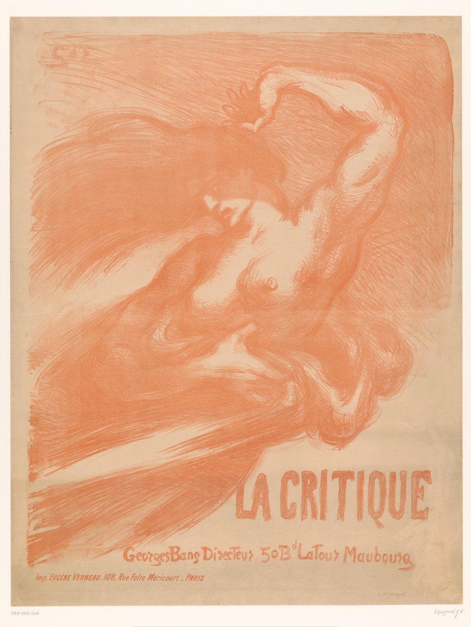 Nude Woman with Loose Hair and Drapery by Georges d