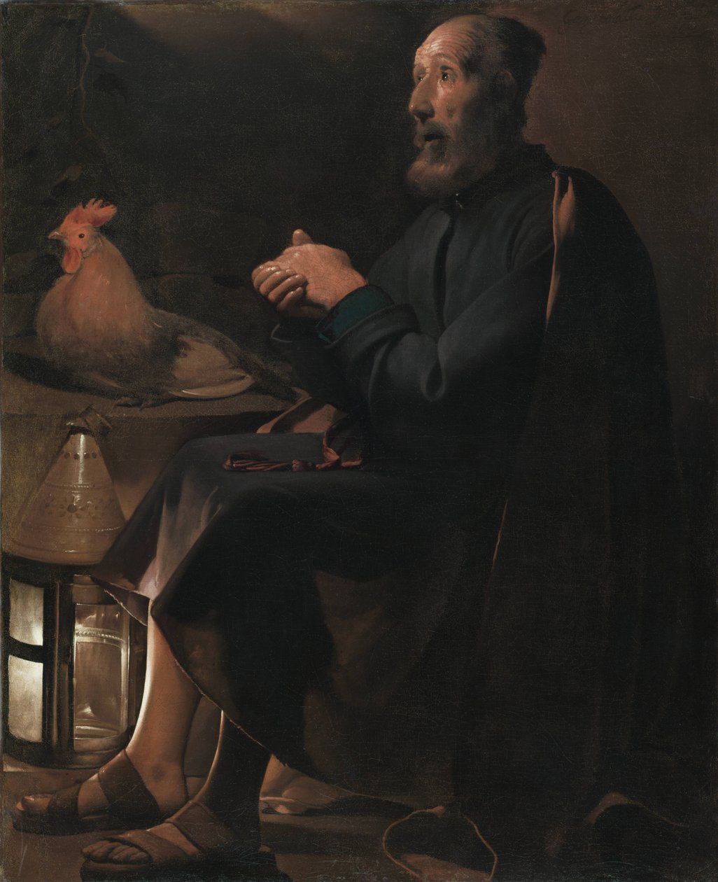 Saint Peter Repentant by Georges de La Tour