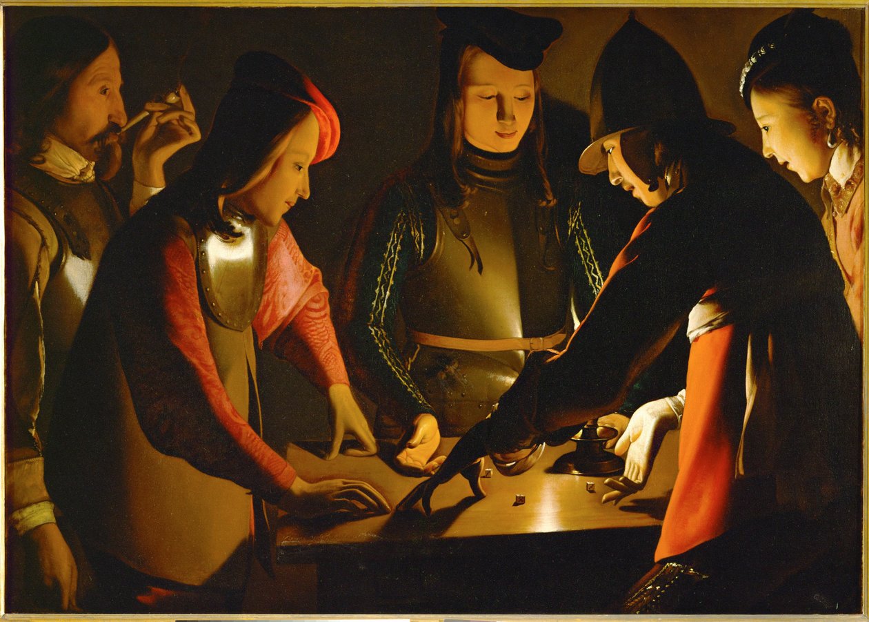 The Dice Players by Georges de la Tour