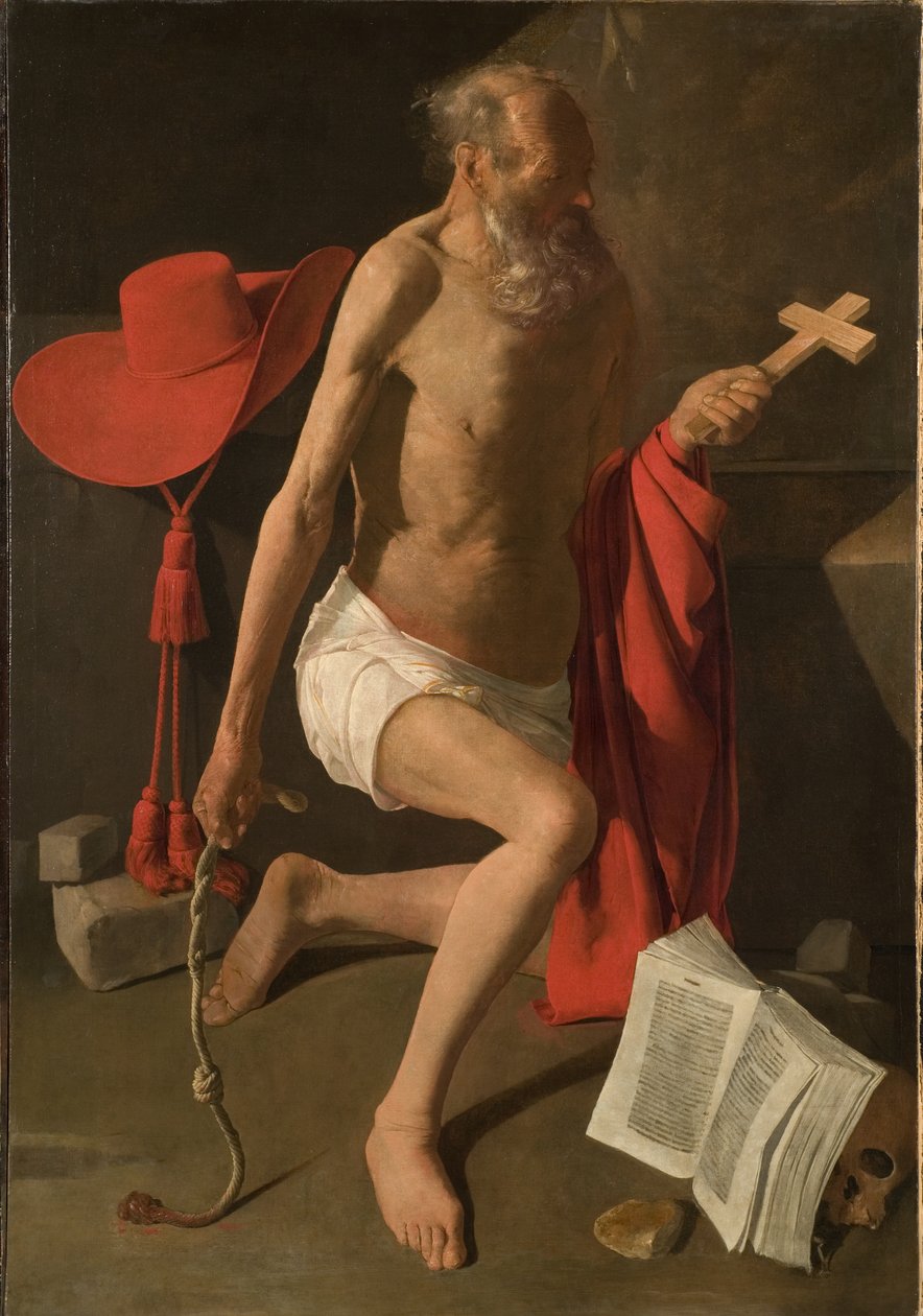 The Penitent St. Jerome by Georges de La Tour