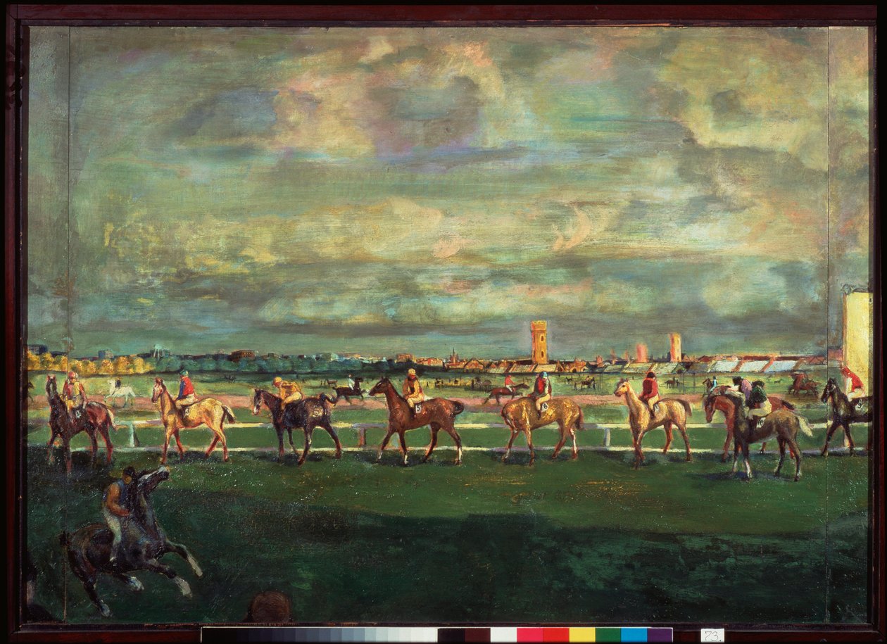 Horseracing by Georgy Bogdanovich Yakulov
