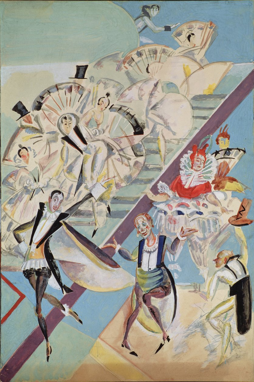 Stage design for the operetta Girofle-Giroflia by Ch. Lecocq by Georgy Bogdanovich Yakulov