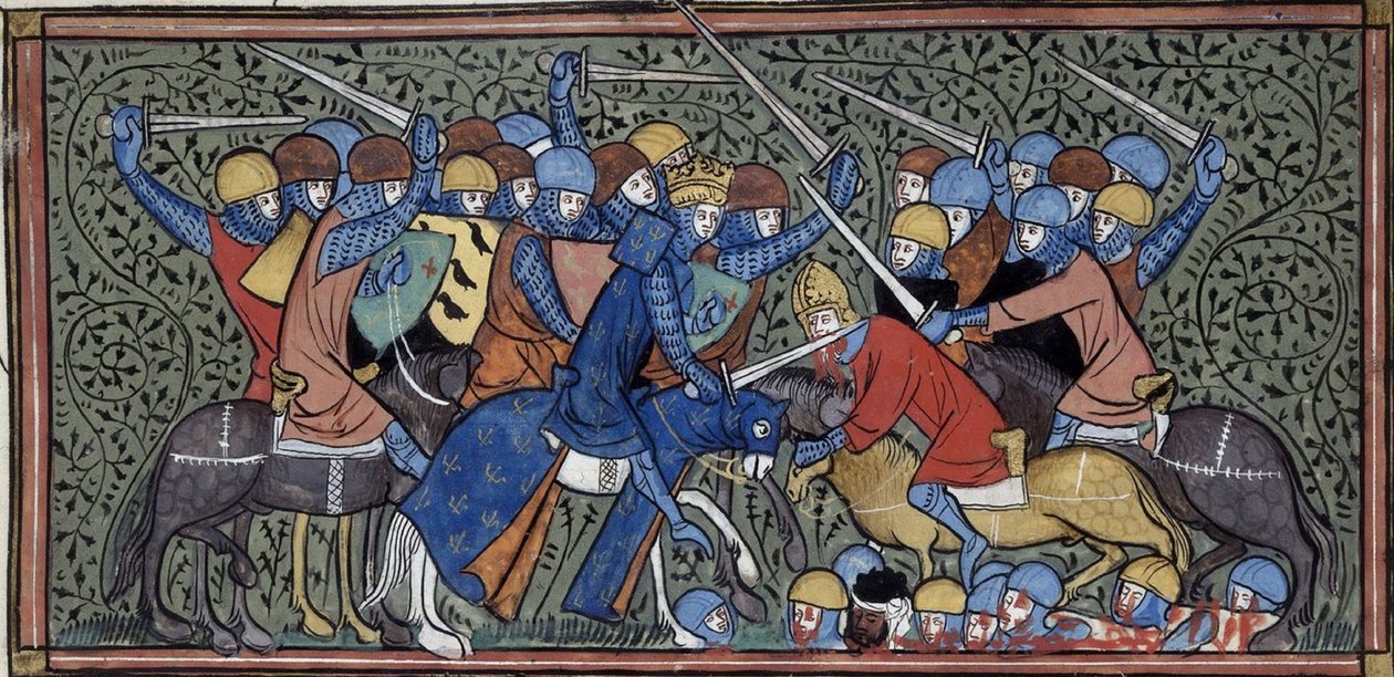 Charles Martel Defeating Eudo and the Saracens by Georgia Levan Ramishvili from Tbilisi