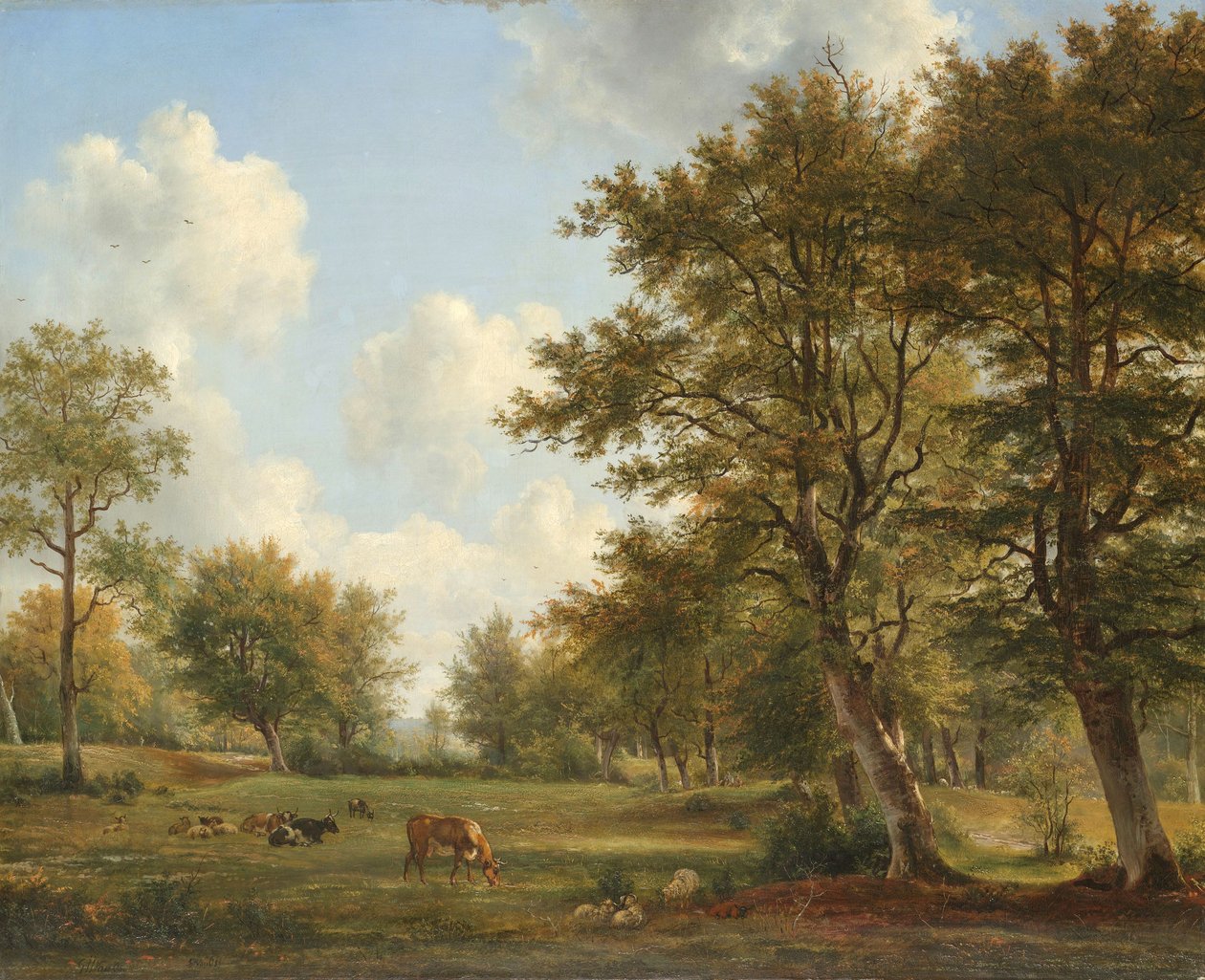 Landscape near Hilversum by Georgius Jacobus Johannes van Os