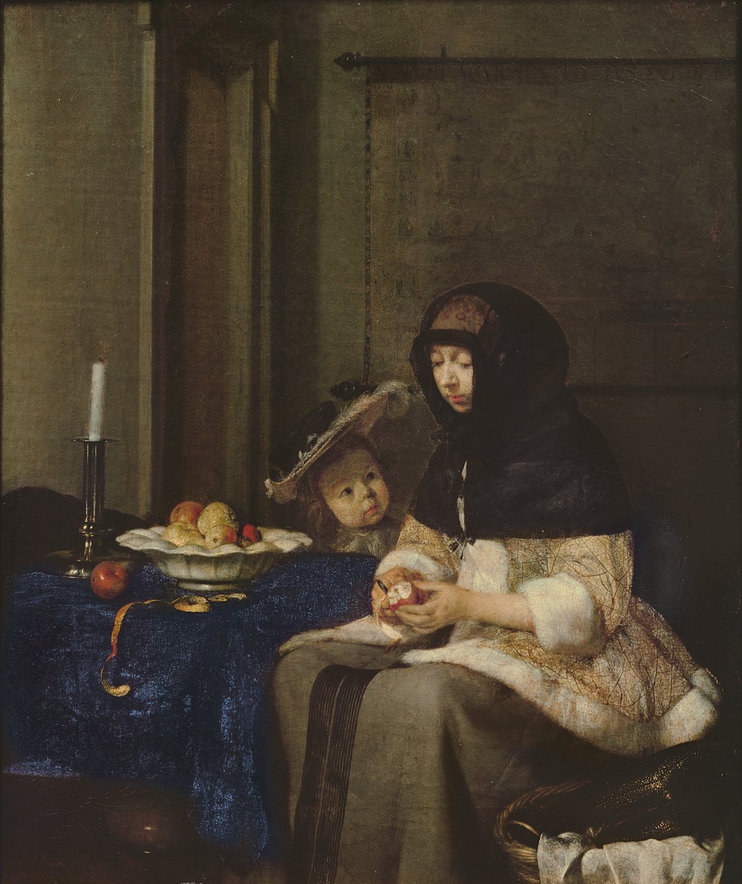 Woman Peeling Apples, c.1660 by Gerard ter Borch