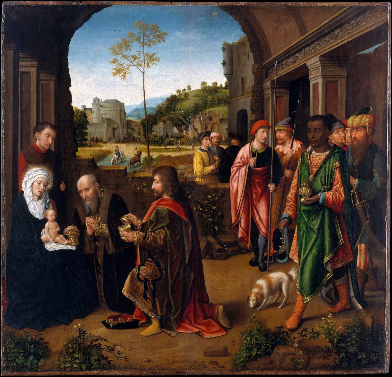 The Adoration of the Magi (c.1520) by Gerard (studio of) David