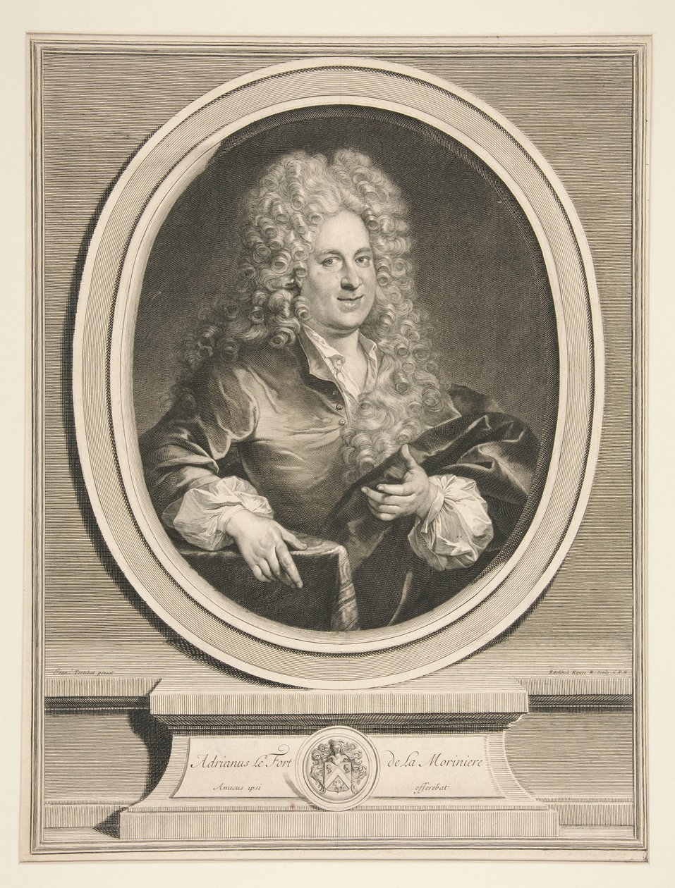 Adrien Claude Lefort de La Morinière by Gérard Edelinck