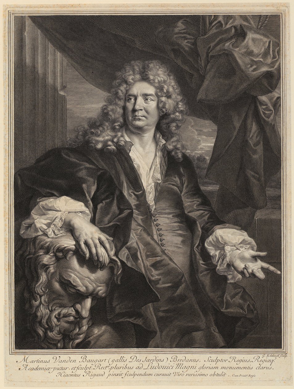 Portrait of Martin Desjardins by Gérard Edelinck