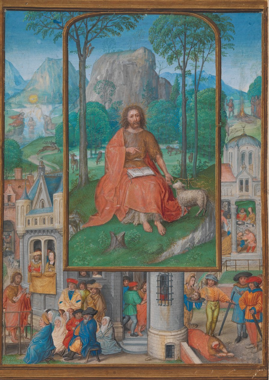 Manuscript Illumination with Scenes from the Life of Saint John the Baptist by Gerard Horenbout