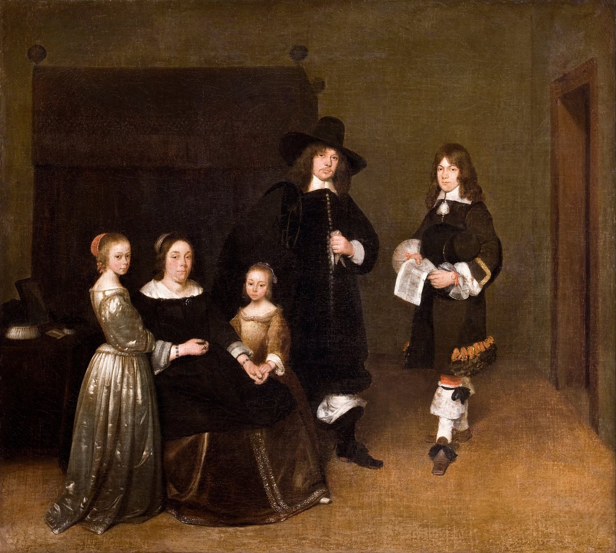 Portrait of a Family by Gerard Ter Borch the Younger