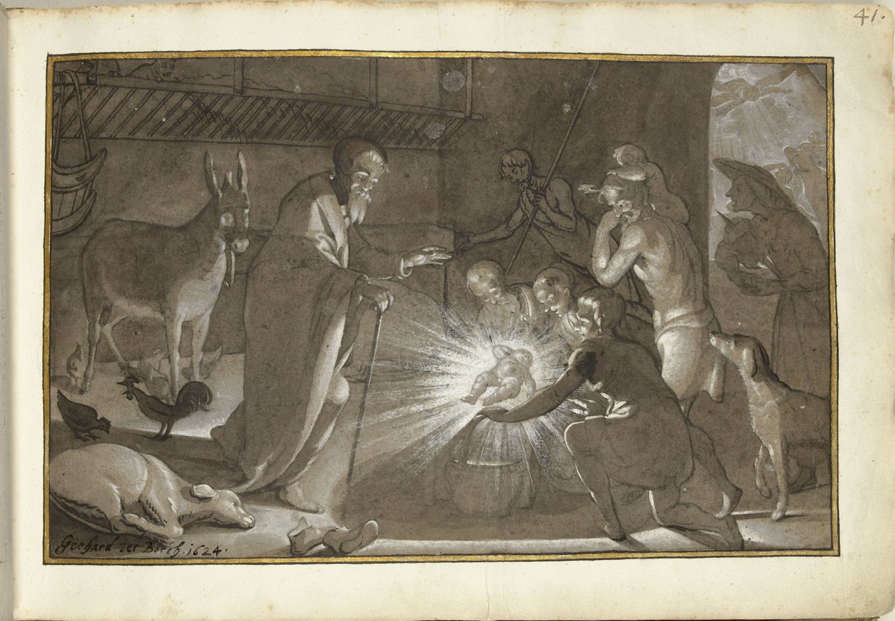 Adoration by the Shepherds by Gerard ter Borch