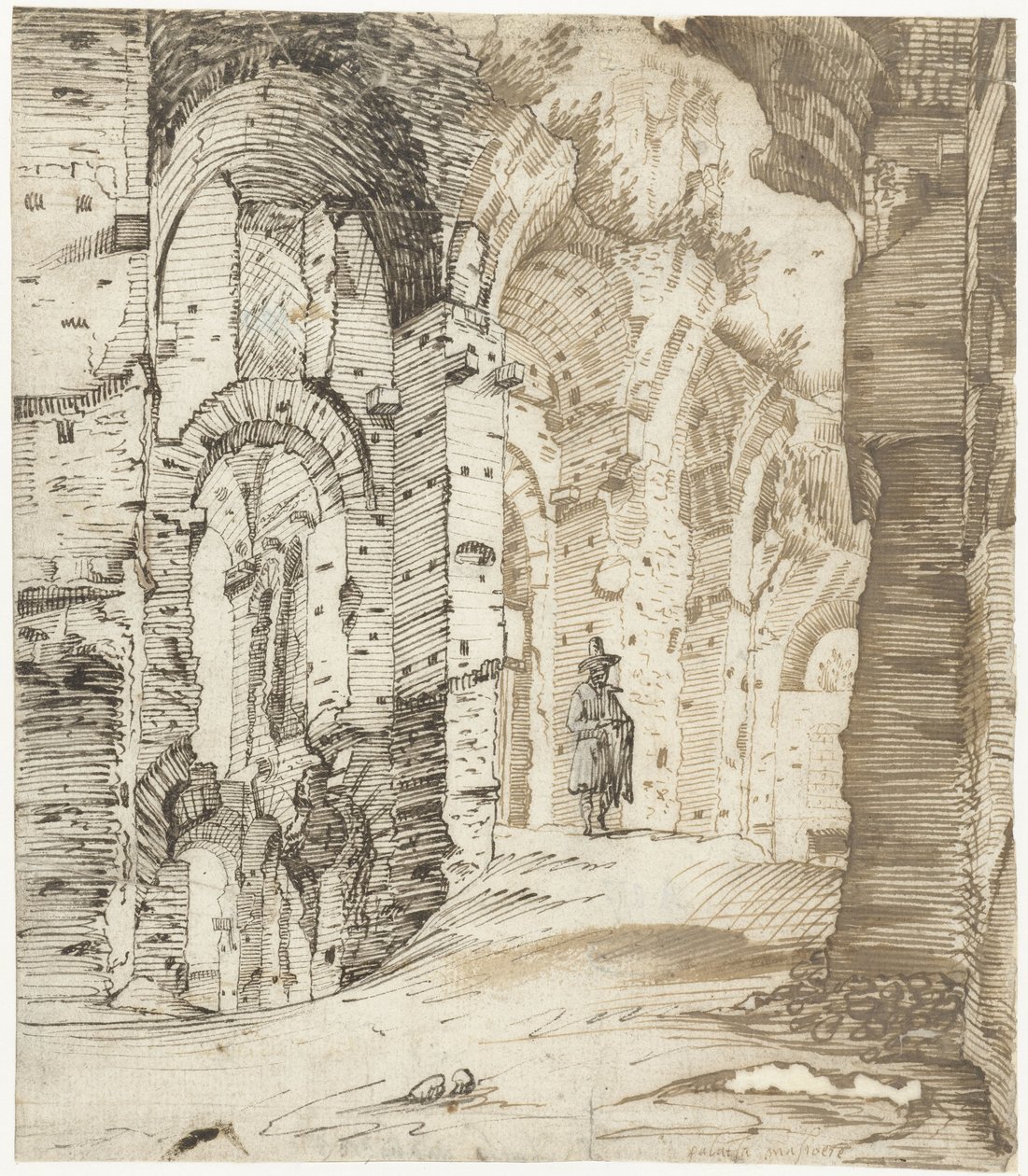 Ruins of the Palace Substructures of Septimius Severus, Rome by Gerard ter Borch