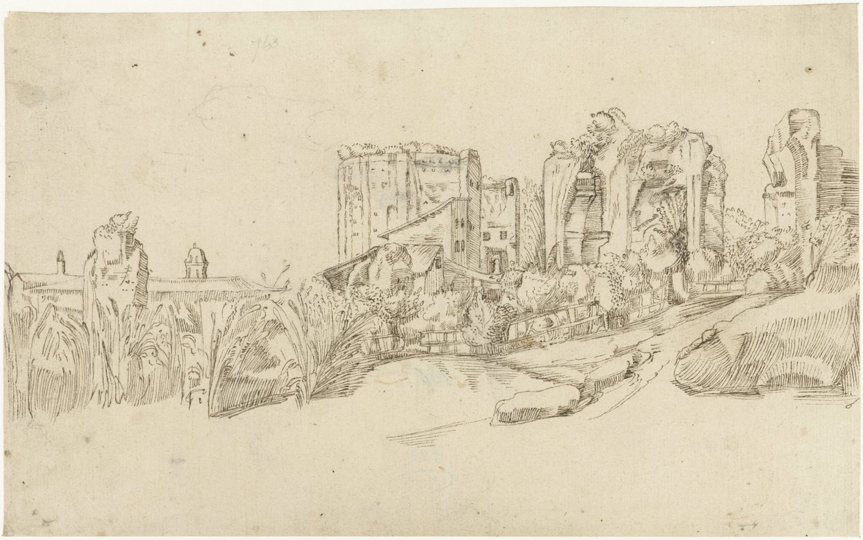 Ruins of the Baths of Trajan by Gerard ter Borch (II)