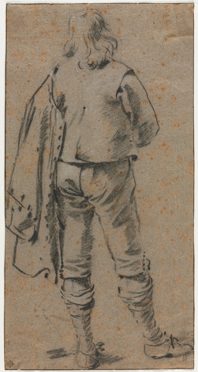 A Man Standing Seen from the Back by Gerard ter Borch