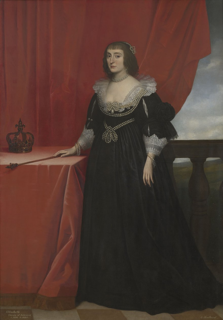 Portrait of Elizabeth Stuart, Queen of Bohemia (1596-1662) by Gerard van Honthorst