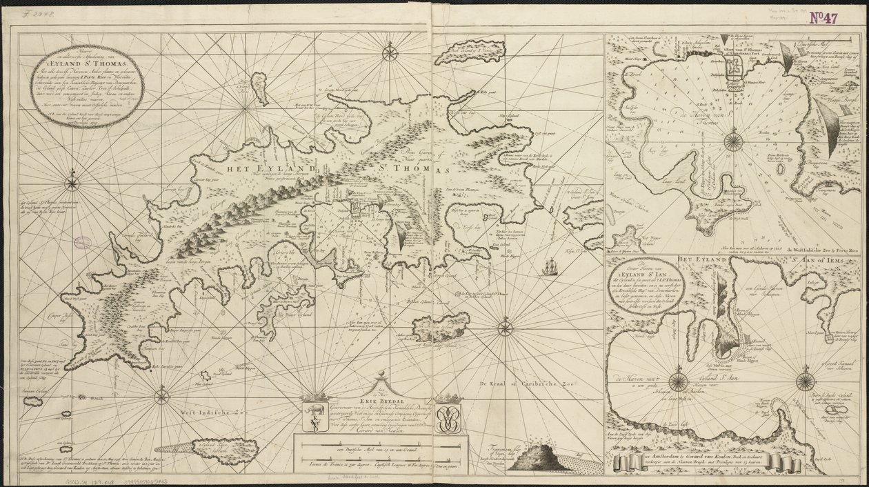Islands of St. Thomas and St. John by Gerard van Keulen