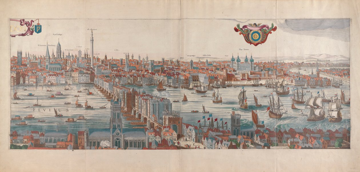 London, Panoramic View by Gerard van Keulen