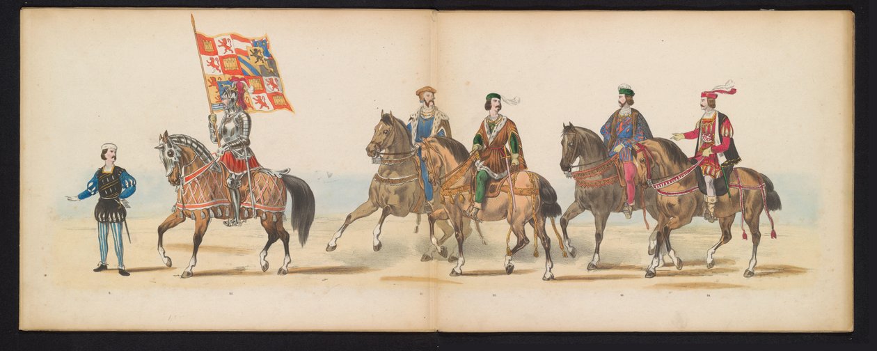 Masquerade of the Leiden Students, 1855 (Plate 7) by Gerardus Johannes Bos