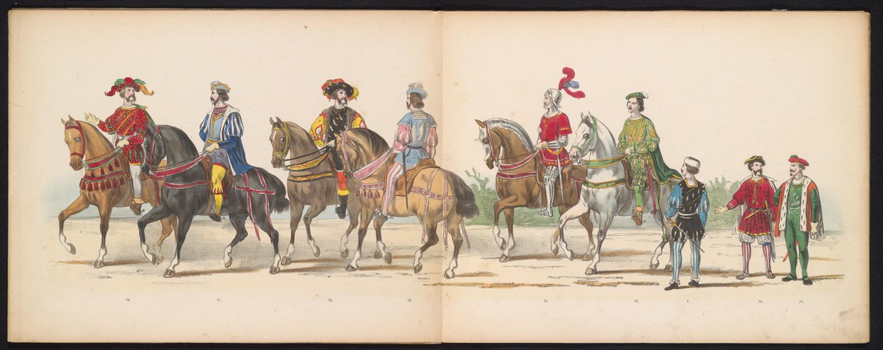 Masquerade of the Leiden Students, 1855 (plate 9) by Gerardus Johannes Bos
