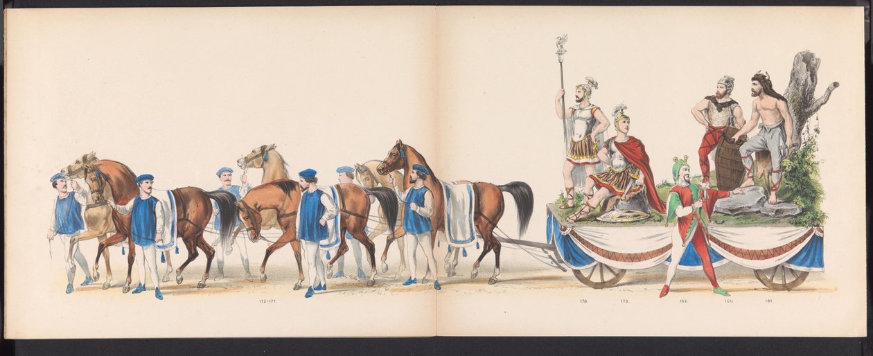 Masquerade of the Leiden Students, 1870 (plate 15) by Gerardus Johannes Bos