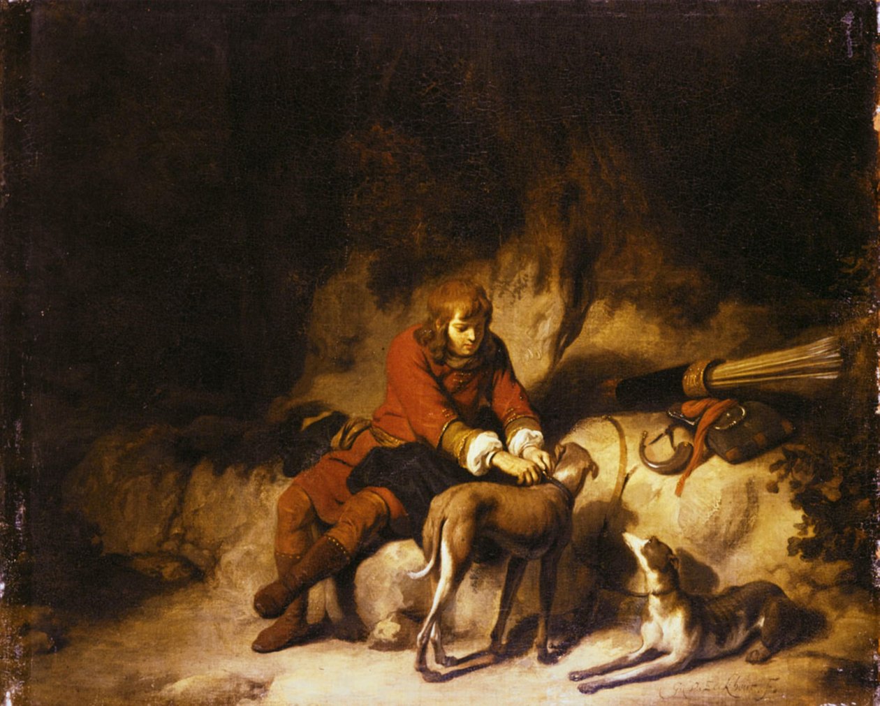 The Resting Hunter by Gerbrand van den Eeckhout