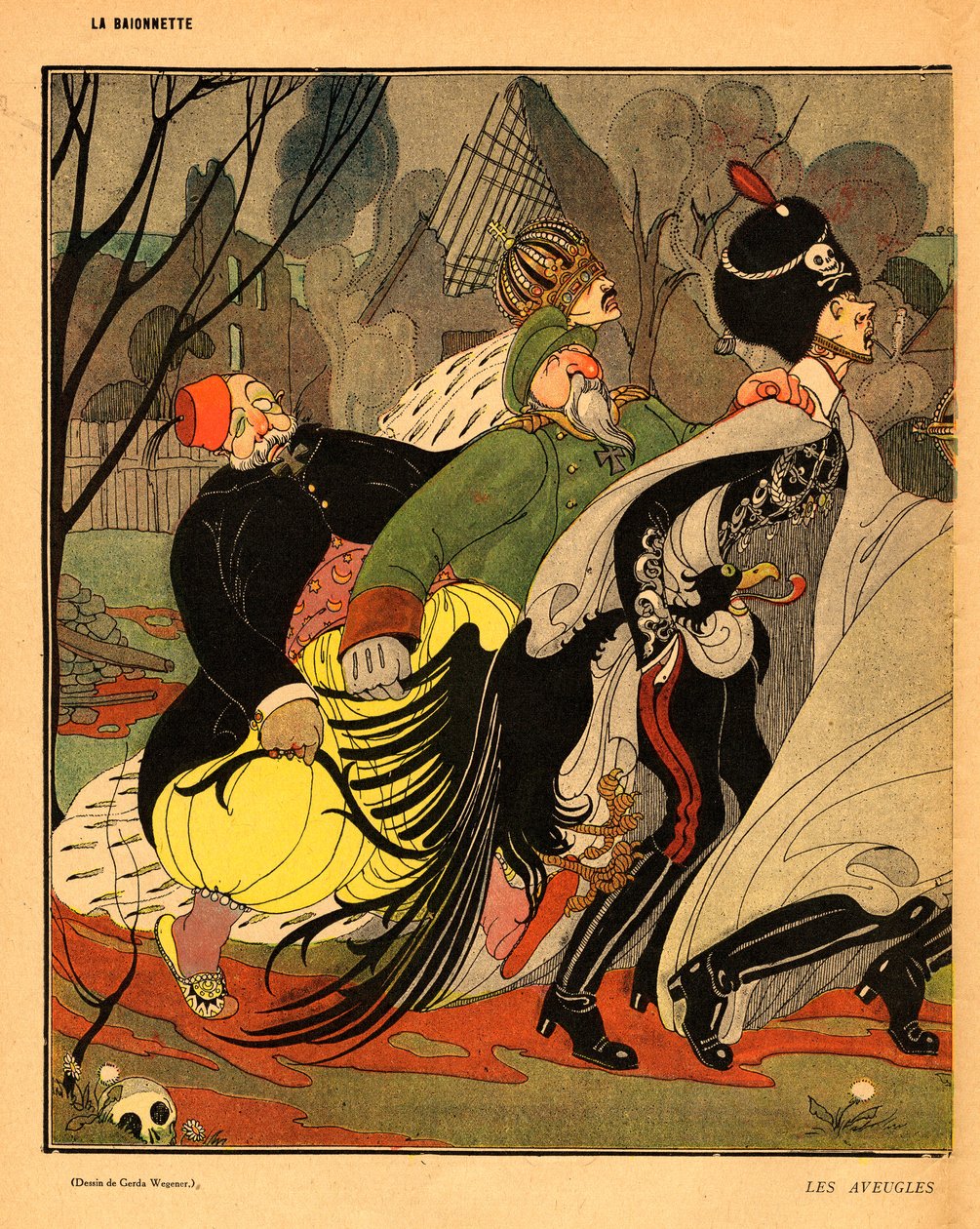 The Baionette, Satirical in Colors by Gerda Marie Frederike Wegener
