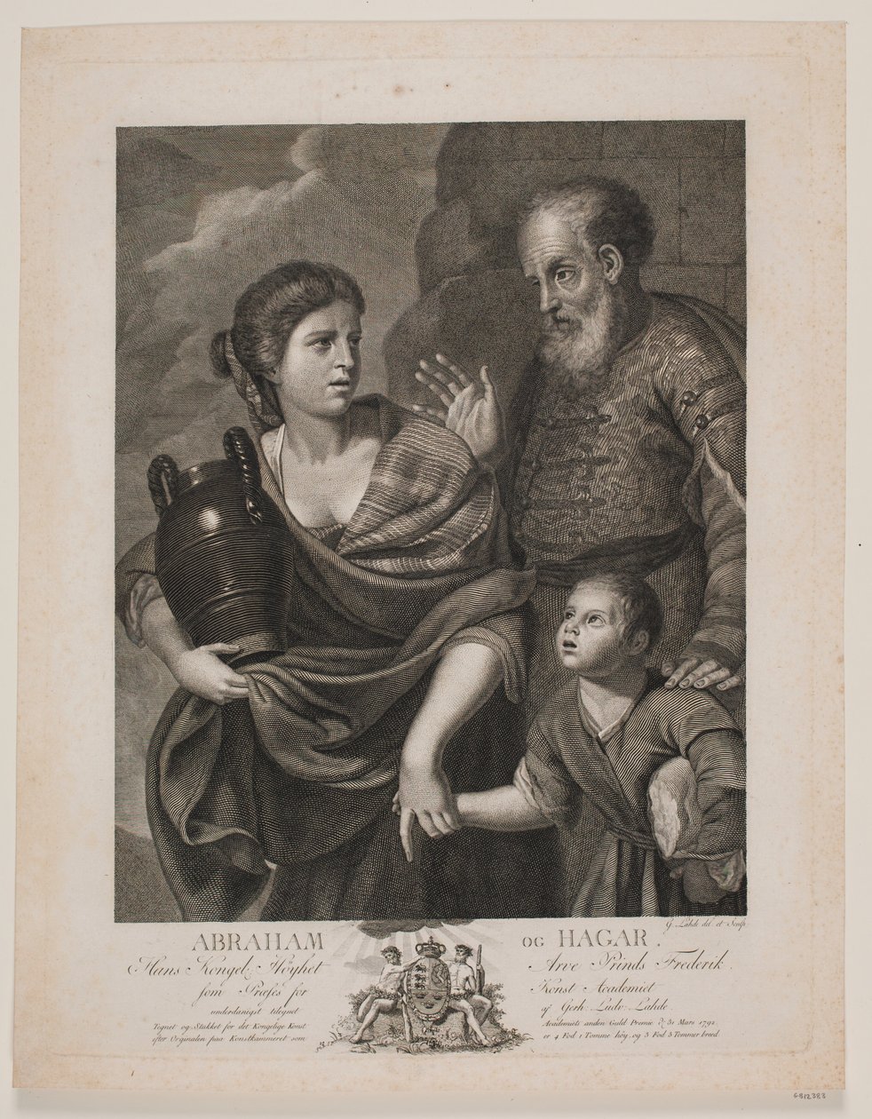 Abraham and Hagar by Gerhard Ludvig Lahde