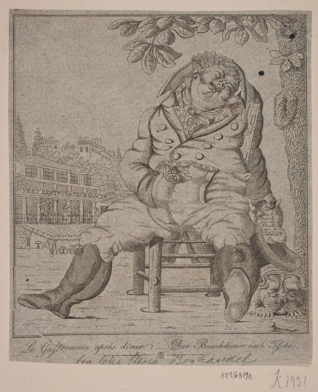 The Gourmet After Dinner by Gerhard Ludvig Lahde