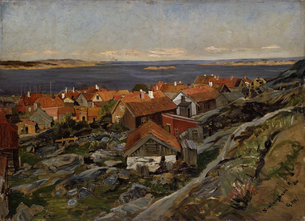 View of Nevlunghavn by Gerhard Munthe