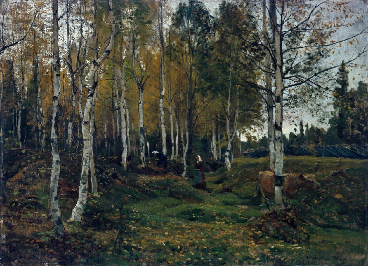 Birch Forest in Autumn by Gerhard Peter Frantz Vilhelm Munthe