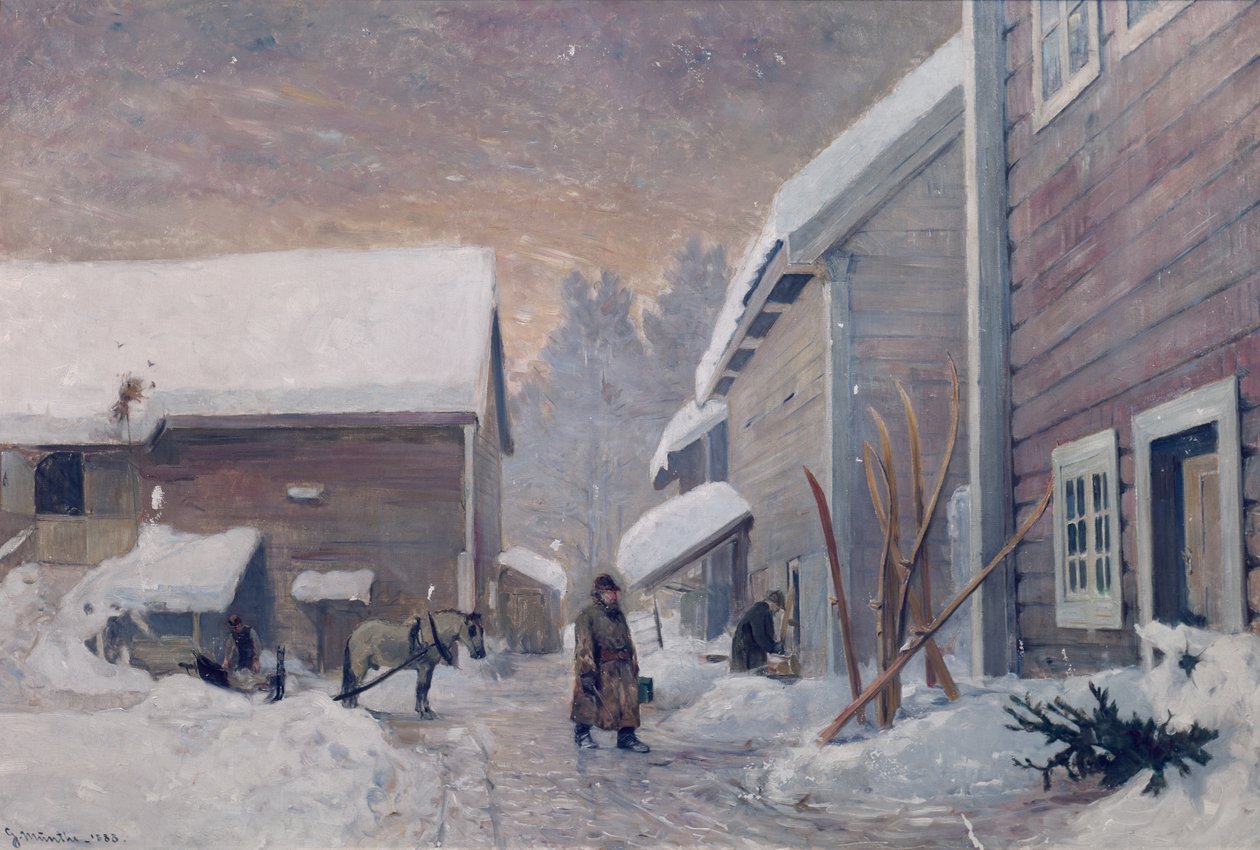 The Doctor Returns Home by Gerhard Peter Frantz Vilhelm Munthe