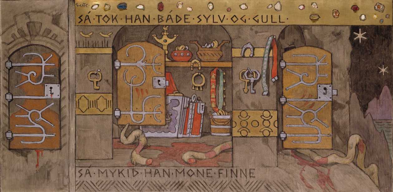 Åsmund Bringing Home Silver and Gold by Gerhard Peter Frantz Vilhelm Munthe