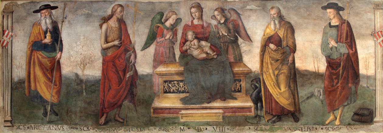 Virgin and Child with Saints, 1508 by Gerino da Pistoia