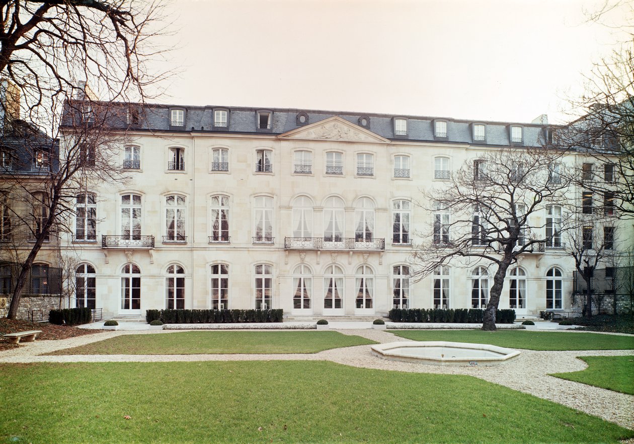 View of the Garden Facade of the Hotel de Beauharnais, Built in 1713 by Germain Boffrand