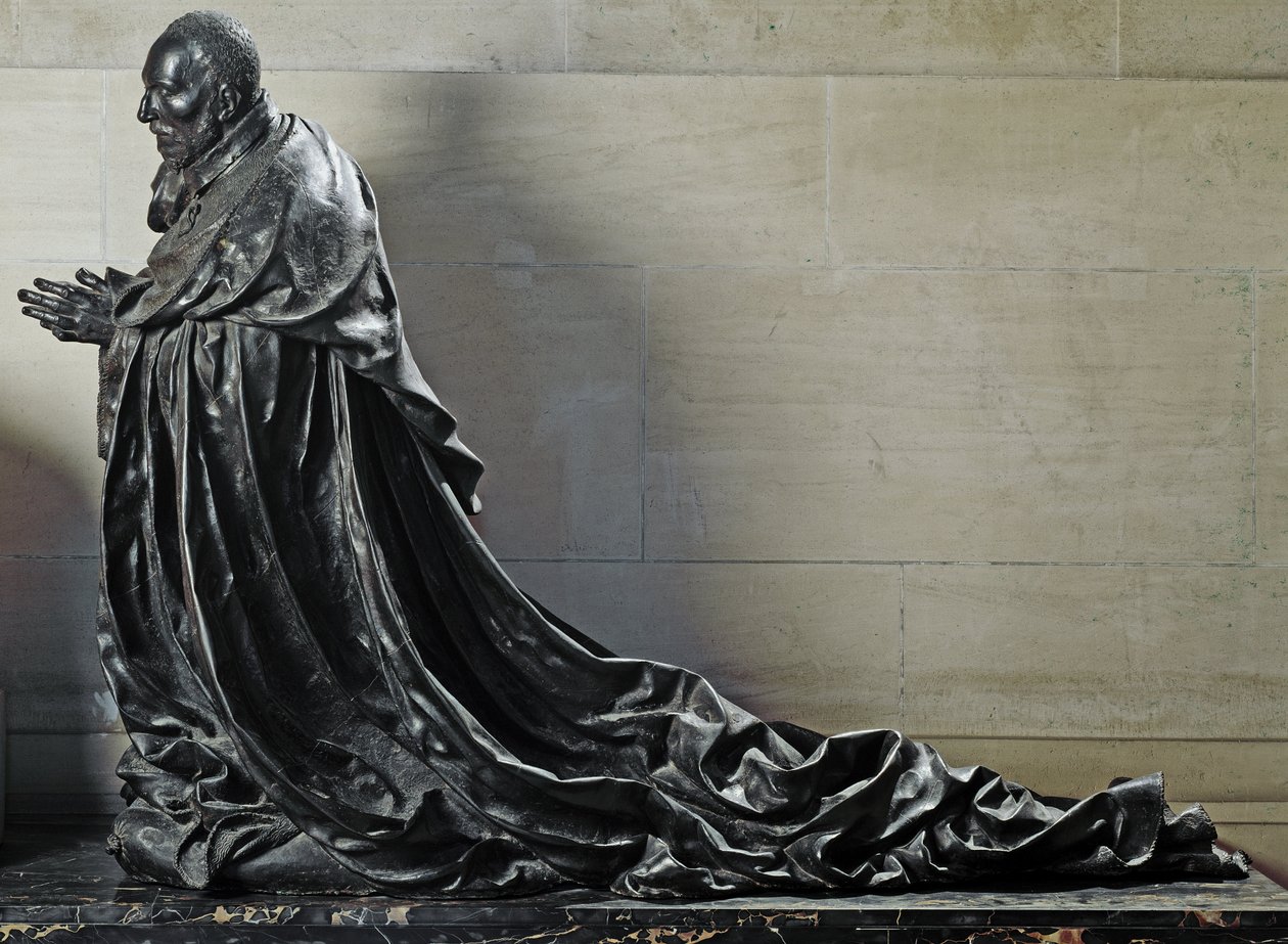 Cardinal Rene de Birague in prayer by Germain Pilon