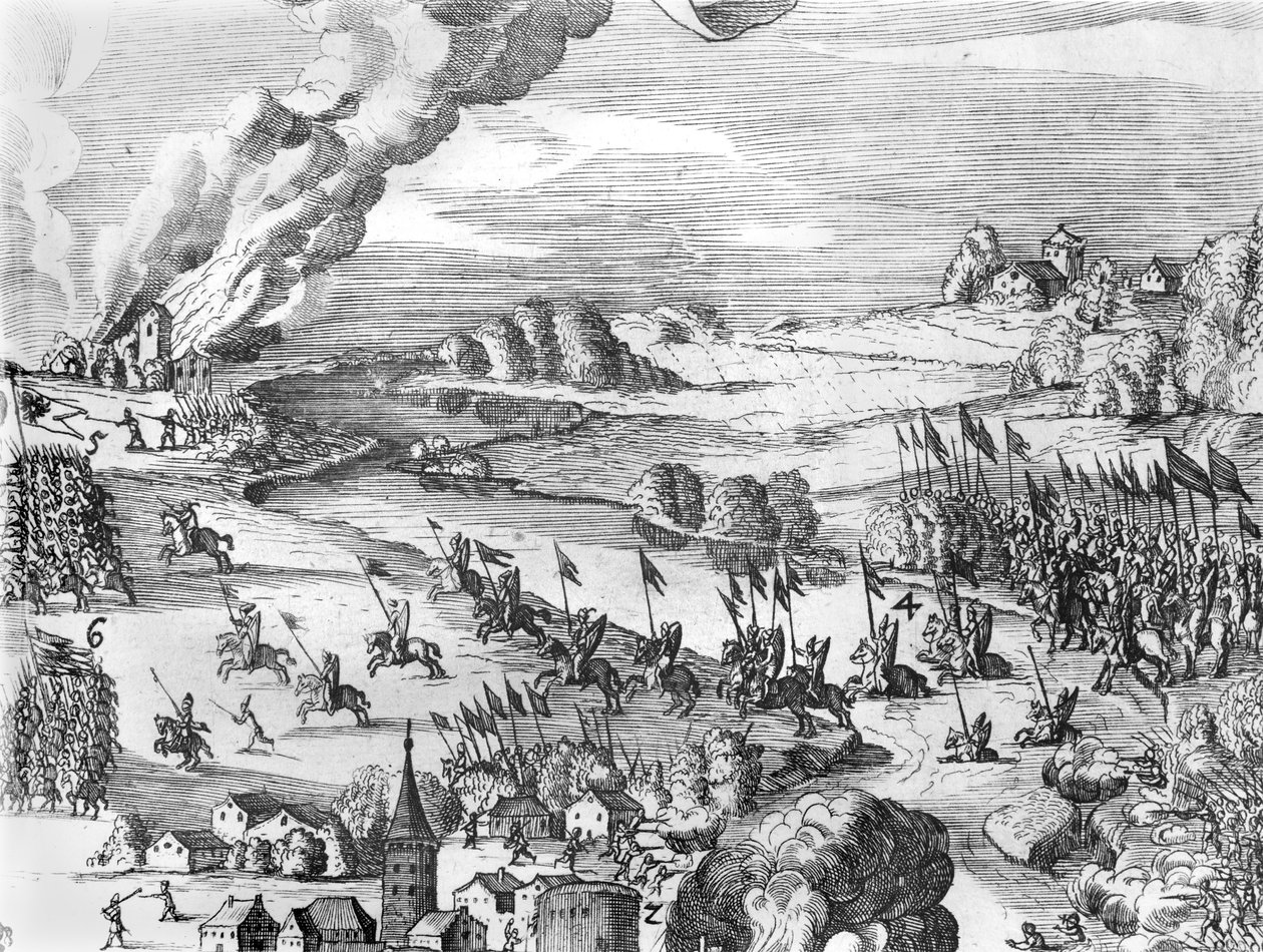 General View of the Battle of Muhlberg (detail) by German School