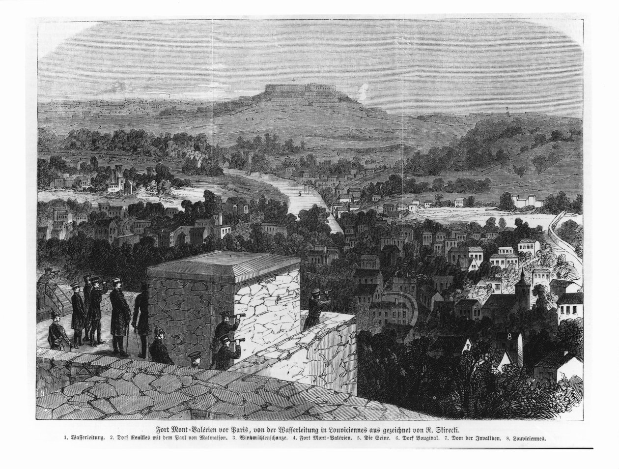 Mount Valerien Seen from Louveciennes, Illustration from 