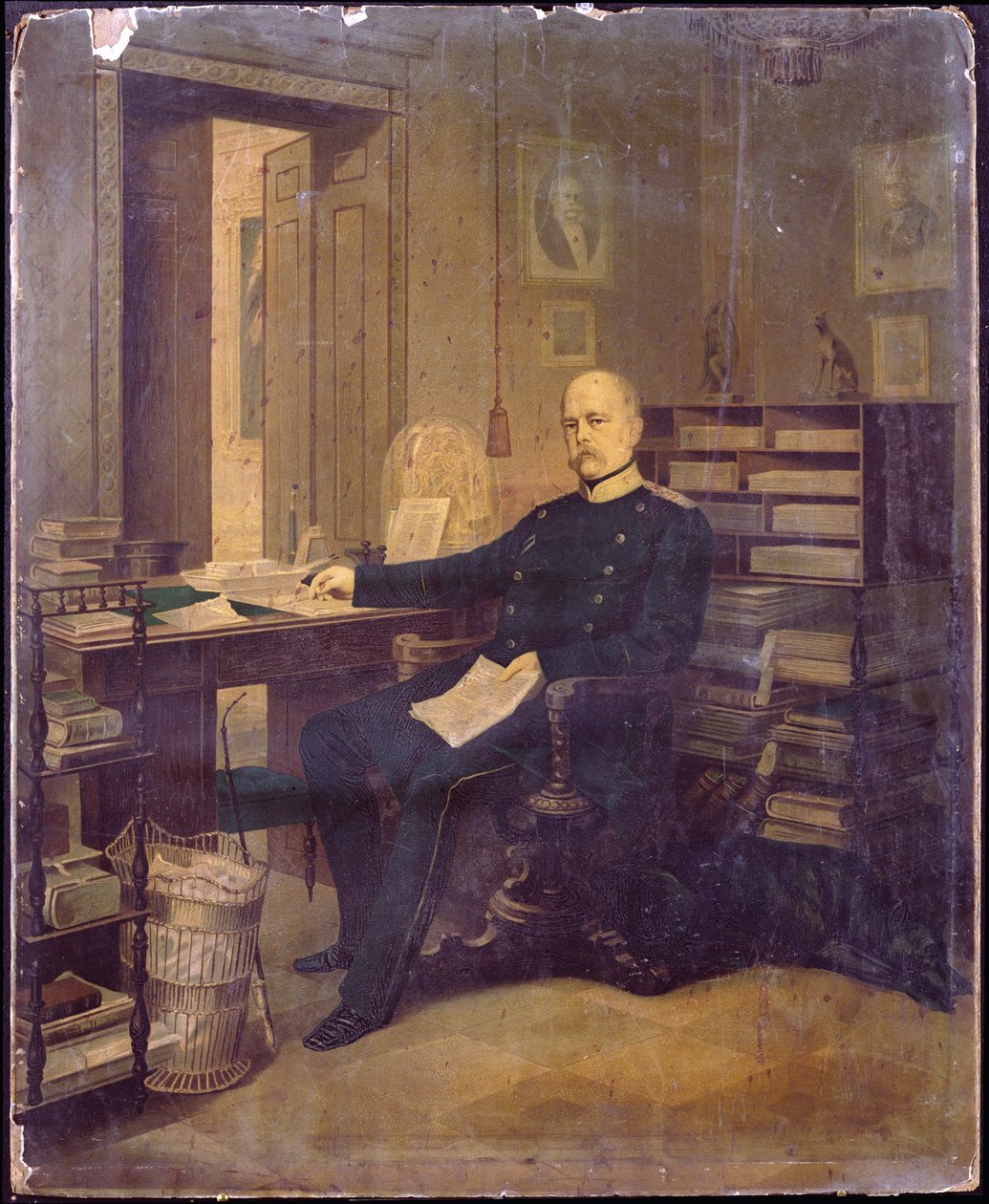 Otto von Bismarck in His Study by German School