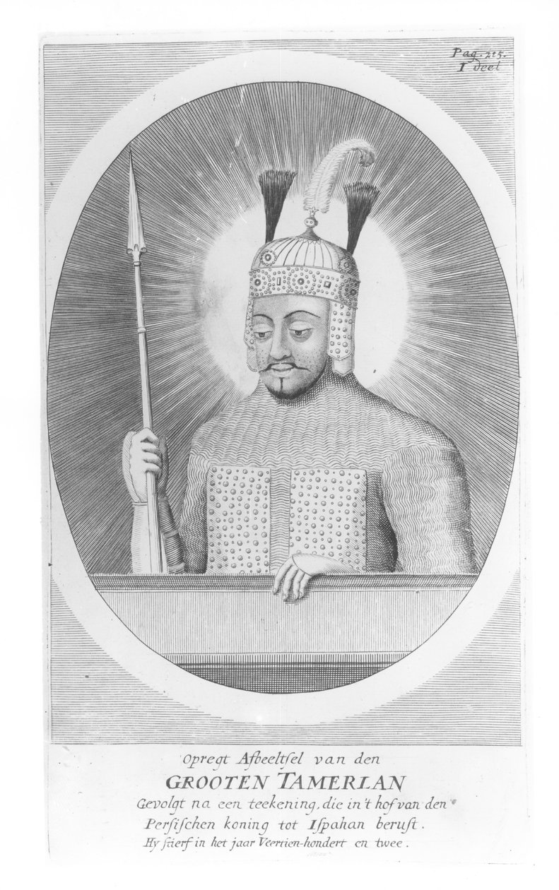 Portrait of Tamerlane the Great (1336-1405) by German School